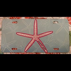 Starfish license plate